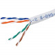 Monoprice Cat. 5e UTP Network Cable - 500 ft Category 5e Network Cable for Network Device - Bare Wire - Bare Wire - White 13679