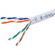 Monoprice Cat. 5e UTP Network Cable - 250 ft Category 5e Network Cable for Network Device - Bare Wire - Bare Wire - White 13681