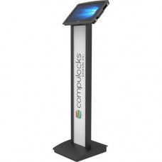 Compulocks The BrandMe: Space Galaxy Tab Pro S Floor Stand - Galaxy Tab Pro S Kiosk - Floor - Aluminum - Black 140B912SGEB