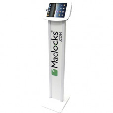 Compulocks Brands Inc. MacLocks iPad mini Space BrandMe Stand - 44" Height x 11" Width x 13" Depth - Floor Stand - Aluminum - White 140W235SMENW