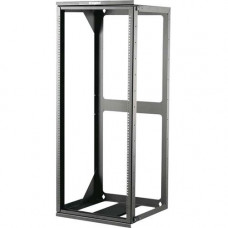 C2g 25U Hinged Wall Mount Open Frame Rack - 18in Deep (TAA Compliant) - 19" 25U Wide Wall Mountable for LAN Switch - Black - 75 lb x Static/Stationary Weight Capacity" - TAA Compliance 14619