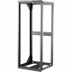 C2g 25U Hinged Wall Mount Open Frame Rack - 18in Deep (TAA Compliant) - 19" 25U Wide Wall Mountable for LAN Switch - Black - 75 lb x Static/Stationary Weight Capacity" - TAA Compliance 14619