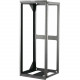 C2g 25U Hinged Wall Mount Open Frame Rack - 18in Deep (TAA Compliant) - 19" 25U Wide Wall Mountable for LAN Switch - Black - 75 lb x Static/Stationary Weight Capacity" - TAA Compliance 14619