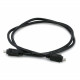 Monoprice IEEE-1394 FireWire iLink DV Cable 4P-4P M/M - 3ft (BLACK) - 3 ft Firewire Data Transfer Cable - First End: 1 x Male FireWire - Second End: 1 x Male FireWire - Black 1475