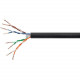 Monoprice Cat. 6 UTP Network Cable - 250 ft Category 6 Network Cable for Network Device - Bare Wire - Bare Wire - Black 14760
