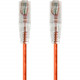 Monoprice SlimRun Cat6 28AWG UTP Ethernet Network Cable, 0.5ft Orange - 6" Category 6 Network Cable for Network Device - First End: 1 x RJ-45 Male Network - Second End: 1 x RJ-45 Male Network - Patch Cable - Orange 14786
