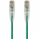 Monoprice SlimRun Cat6 28AWG UTP Ethernet Network Cable, 0.5ft Green - 6" Category 6 Network Cable for Network Device - First End: 1 x RJ-45 Male Network - Second End: 1 x RJ-45 Male Network - Patch Cable - Green 14787
