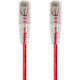 Monoprice SlimRun Cat6 28AWG UTP Ethernet Network Cable, 1ft Red - 1 ft Category 6 Network Cable for Network Device - First End: 1 x RJ-45 Male Network - Second End: 1 x RJ-45 Male Network - Patch Cable - Red 14793