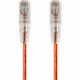 Monoprice SlimRun Cat6 28AWG UTP Ethernet Network Cable, 1ft Orange - 1 ft Category 6 Network Cable for Network Device - First End: 1 x RJ-45 Male Network - Second End: 1 x RJ-45 Male Network - Patch Cable - Orange 14794
