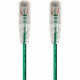 Monoprice SlimRun Cat6 28AWG UTP Ethernet Network Cable, 1ft Green - 1 ft Category 6 Network Cable for Network Device - First End: 1 x RJ-45 Male Network - Second End: 1 x RJ-45 Male Network - Patch Cable - Green 14795