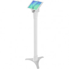 Compulocks Brands Inc. Universal Tablet Cling 2.0 Floor Adjustable Stand Mount - White - Up to 13" Screen Support - 2 lb Load Capacity - 45" Height x 6" Width x 4.5" Depth - Floor - Aluminum, Cast Iron - White - TAA Compliance 147WUCLG