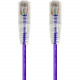 Monoprice SlimRun Cat6 28AWG UTP Ethernet Network Cable, 3ft Purple - 3 ft Category 6 Network Cable for Network Device - First End: 1 x RJ-45 Male Network - Second End: 1 x RJ-45 Male Network - Patch Cable - Purple 14809