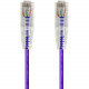 Monoprice SlimRun Cat6 28AWG UTP Ethernet Network Cable, 3ft Purple - 3 ft Category 6 Network Cable for Network Device - First End: 1 x RJ-45 Male Network - Second End: 1 x RJ-45 Male Network - Patch Cable - Purple 14809