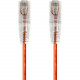Monoprice SlimRun Cat6 28AWG UTP Ethernet Network Cable, 5ft Orange - 5 ft Category 6 Network Cable for Network Device - First End: 1 x RJ-45 Male Network - Second End: 1 x RJ-45 Male Network - Patch Cable - Orange 14811