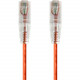 Monoprice SlimRun Cat6 28AWG UTP Ethernet Network Cable, 7ft Orange - 7 ft Category 6 Network Cable for Network Device - First End: 1 x RJ-45 Male Network - Second End: 1 x RJ-45 Male Network - Patch Cable - Orange 14815