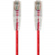 Monoprice SlimRun Cat6 28AWG UTP Ethernet Network Cable, 10ft Red - 10 ft Category 6 Network Cable for Network Device - First End: 1 x RJ-45 Male Network - Second End: 1 x RJ-45 Male Network - Patch Cable - Red 14818