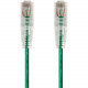 Monoprice SlimRun Cat6 28AWG UTP Ethernet Network Cable, 10ft Green - 10 ft Category 6 Network Cable for Network Device - First End: 1 x RJ-45 Network - Male - Second End: 1 x RJ-45 Network - Male - Patch Cable - 28 AWG - Green 14820