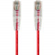 Monoprice SlimRun Cat6 28AWG UTP Ethernet Network Cable, 20ft Red - 20 ft Category 6 Network Cable for Network Device - First End: 1 x RJ-45 Male Network - Second End: 1 x RJ-45 Male Network - Patch Cable - Red 14826