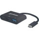 Manhattan SuperSpeed 3.1 USB-C to HDMI Docking Converter - for Notebook/Tablet PC/Desktop PC - USB Type C - 2 x USB Ports - HDMI - DisplayPort - Wired - Multiport Converter 152037