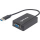 Manhattan SuperSpeed USB 3.0 SVGA Converter - Supports Additional SVGA Display, Black 152303