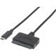 Manhattan SuperSpeed+ USB-C 3.1 Gen2 to SATA Adapter - USB-C 3.1 Gen2 to SATA 2.5" Adapter-Black-Retail Blister" 152495