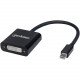 Manhattan Active Mini-DisplayPort to DVI-I Adapter - Mini-DisplayPort Male to DVI-I Dual-Link Female-Black-Retail Bag 152549