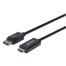 Manhattan 152679 video cable adapter 70.9" (1.8 m) DisplayPort HDMI Black 152679