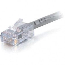 C2g -5ft Cat6 Non-Booted Network Patch Cable (Plenum-Rated) - Gray - Category 6 for Network Device - RJ-45 Male - RJ-45 Male - Plenum-Rated - 5ft - Gray - RoHS Compliance 15266
