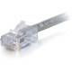 C2g -7ft Cat6 Non-Booted Network Patch Cable (Plenum-Rated) - Gray - Category 6 for Network Device - RJ-45 Male - RJ-45 Male - Plenum-Rated - 7ft - Gray - RoHS Compliance 15267
