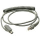 Unitech Keyboard Wedge Interface Coiled Cable - 4.5ft - Gray - TAA Compliance 1550-201438