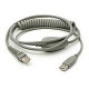 Unitech USB Interface Cable (Coiled) - 5.75ft - Gray - RoHS, TAA Compliance 1550-601646G