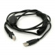 Unitech USB Interface Cable (Coiled) - Type A Male USB - RJ-50 Male - 5.74ft - Black - TAA Compliance 1550-601728G
