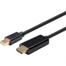 Monoprice Select Series Mini DisplayPort 1.2a to HDTV 4K Capable Cable, 3ft - 3 ft HDMI/Mini DisplayPort A/V Cable for Audio/Video Device, Computer, Phone, Tablet, Projector, MacBook, HDTV - First End: 1 x Mini DisplayPort Male Digital Audio/Video - Secon