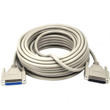 Monoprice 50ft DB25 M/F Molded Cable - 50 ft Parallel Data Transfer Cable - First End: 1 x DB-25 Male Parallel - Second End: 1 x DB-25 Female Parallel 1596