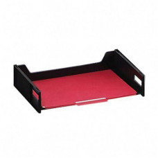 Rubbermaid Stackable Side Loading Letter Tray - Desktop - Black - 1Each - TAA Compliance 16001