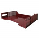 Rubbermaid Stackable Side Loading Letter Tray - Desktop - Recycled - Burgundy - 1Each - TAA Compliance 16002