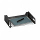 Rubbermaid Stackable Side Loading Letter Tray - Desktop - Smoke - Polystyrene - 1Each - TAA Compliance 16003