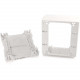 C2g Wiremold Uniduct Double Gang Extra Deep Junction Box - White - White - TAA Compliance 16087