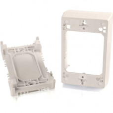 C2g Wiremold Uniduct Single Gang Deep Junction Box - Fog White - 1-gang - Fog White 16133