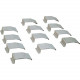 C2g 12-pack Wiremold OFR Wire Clips - 12 Pack - Steel - TAA Compliance 16143