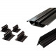 C2g Wiremold Under Table Cable Management Kit (TAA Compliant) - Raceway - Black - TAA Compliance 16238