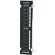Intellinet Network Solutions 12-Port Rackmount Cat5e UTP 110/Krone Patch Panel, Wall-mount - Supports 22 to 26 AWG Stranded and Solid Wire 162470