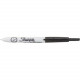 Newell Rubbermaid Sharpie Retractable Ultra Fine Point Permanent Marker - Ultra Fine Marker Point - Black - 12 / Pack - TAA Compliance 1735790