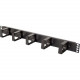 Rack Solution 1U HORIZONTAL CABLE MANAGEMENT WITH METAL RINGS - TAA Compliance 180-4409