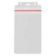 Brady Vertical Top-Load Badge Holder - 4.25" x 8.18" - Vinyl - 100 / Pack - Clear - TAA Compliance 1815-1112