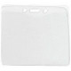 Brady Horizontal Top-Load Badge Holder - 3.87" x 4.18" - Vinyl - 100 / Pack - Clear - TAA Compliance 1815-1400