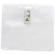 Brady Horizontal Top-Load Badge Holder - 3.87" x 4.18" - Vinyl - 100 / Pack - Clear - TAA Compliance 1815-1405