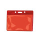 Brady Horizontal Top-Load Badge Holder - 3" x 3.81" - Vinyl - Red 1820-2006