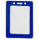 Brady Vertical Top-Load Badge Holder - 4.12" x 2.87" - Vinyl - Blue - TAA Compliance 1820-3002