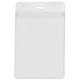 Brady Vertical Top Load Credential Holder with Slot Hole - 5.28" x 3.39" - Vinyl - 100 / Pack - Clear 1840-1610
